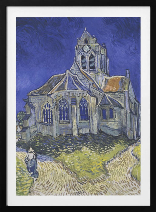 Vincent Van Gogh's the Church At Auvers (1890) Framed Art Wall Decor