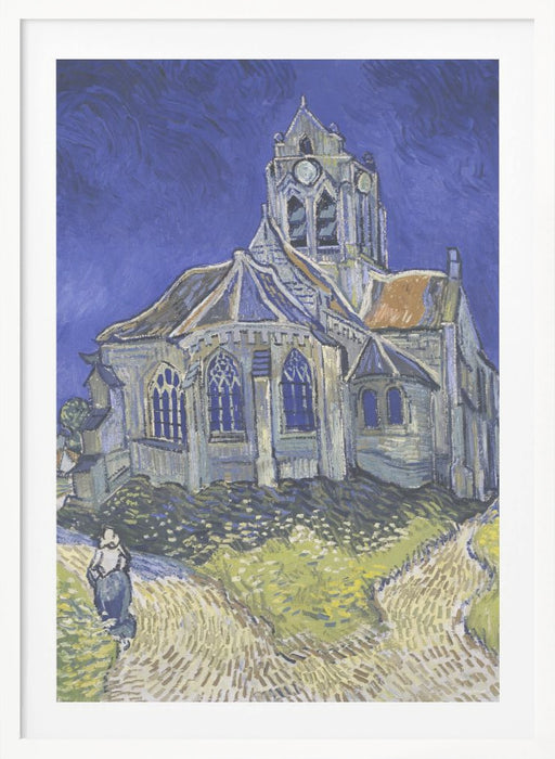 Vincent Van Gogh's the Church At Auvers (1890) Framed Art Wall Decor