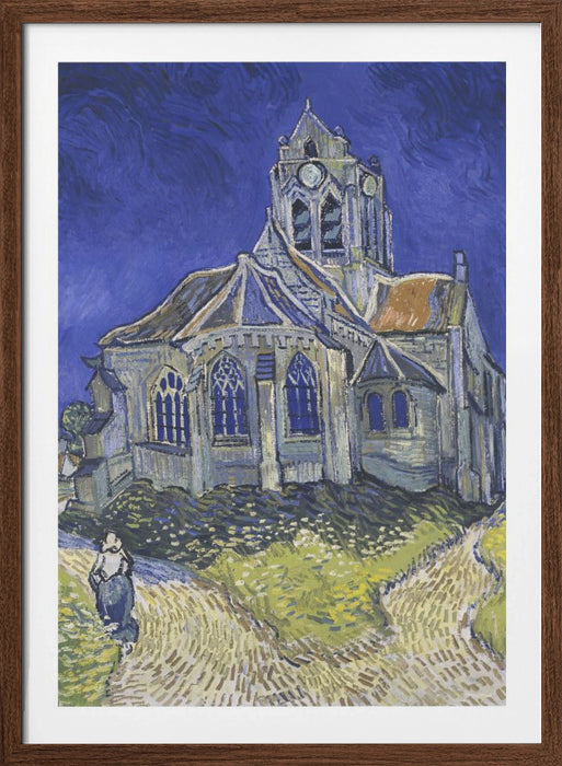 Vincent Van Gogh's the Church At Auvers (1890) Framed Art Wall Decor