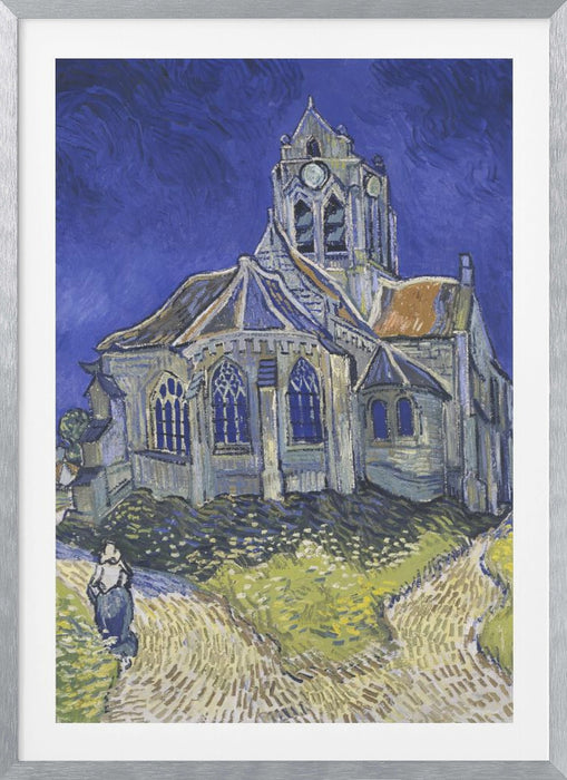 Vincent Van Gogh's the Church At Auvers (1890) Framed Art Wall Decor