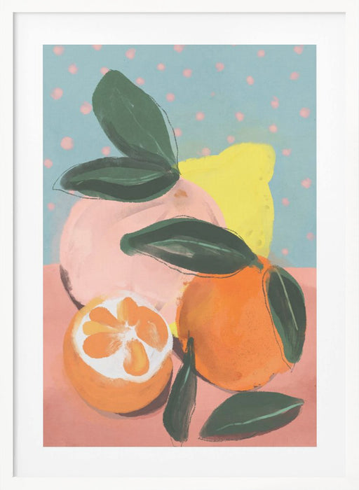 Fruity Summer No 2 Framed Art Modern Wall Decor