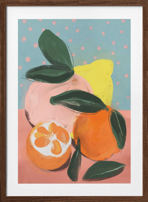 Fruity Summer No 2 Framed Art Modern Wall Decor