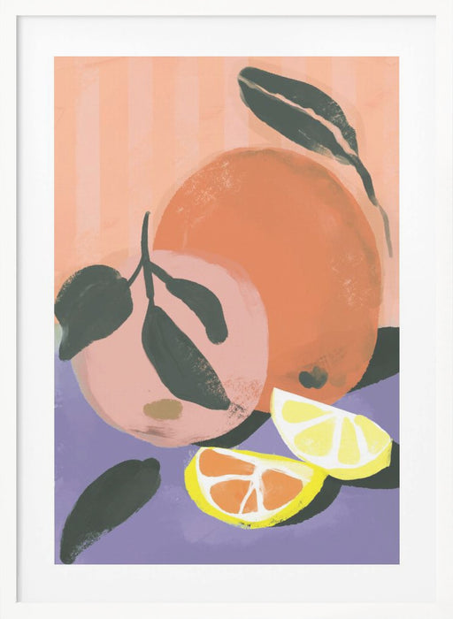 Fruity Summer No 3 Framed Art Modern Wall Decor