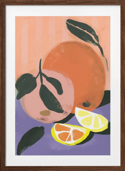 Fruity Summer No 3 Framed Art Modern Wall Decor