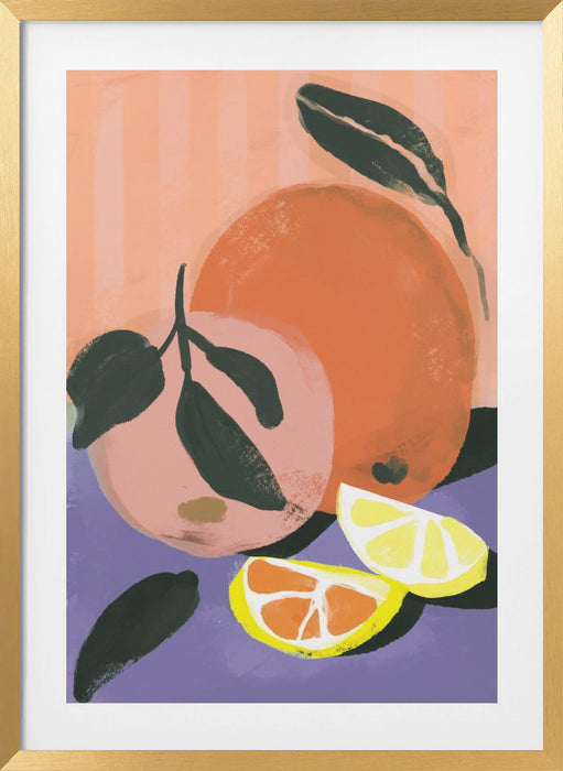 Fruity Summer No 3 Framed Art Modern Wall Decor