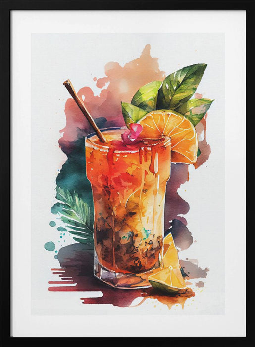 Drinks cocktail Framed Art Modern Wall Decor