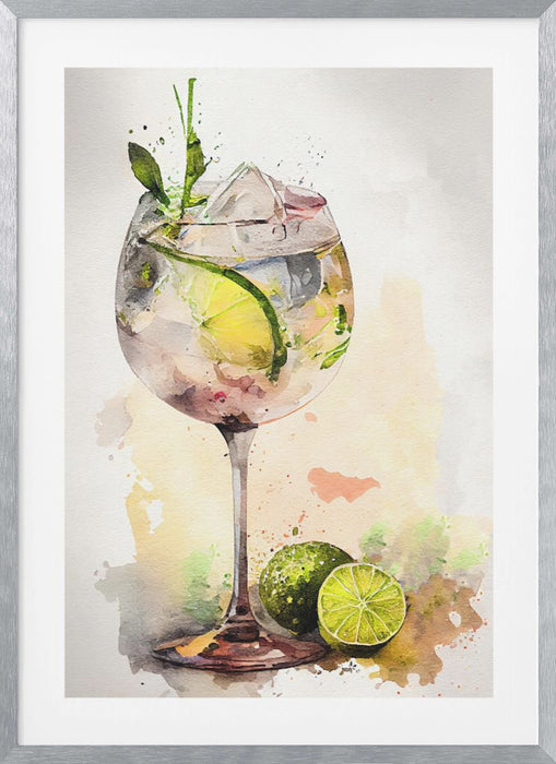 Drinks cocktail Framed Art Modern Wall Decor