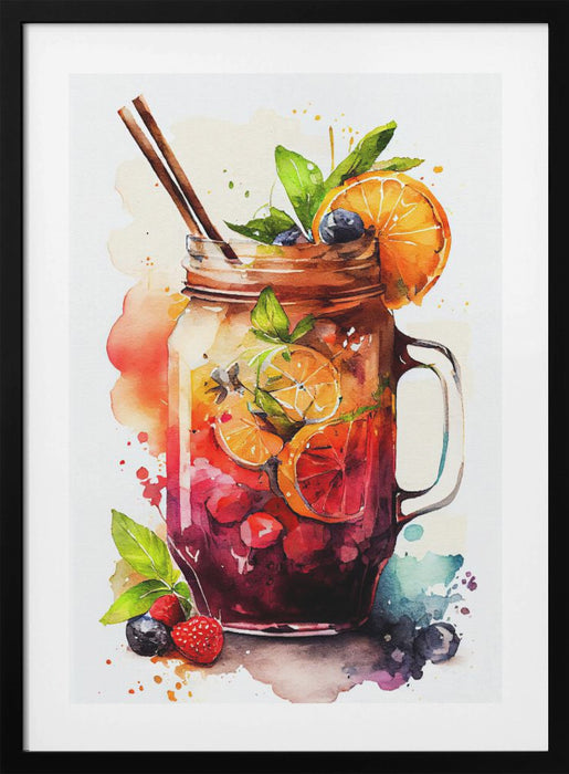 Drinks cocktail Framed Art Modern Wall Decor