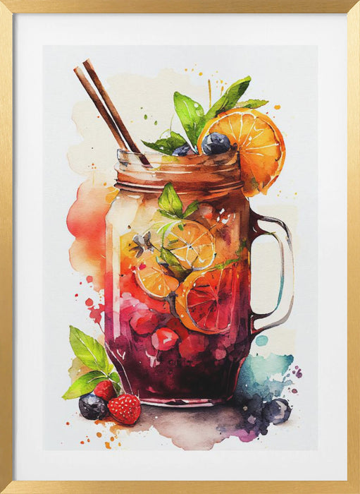 Drinks cocktail Framed Art Modern Wall Decor