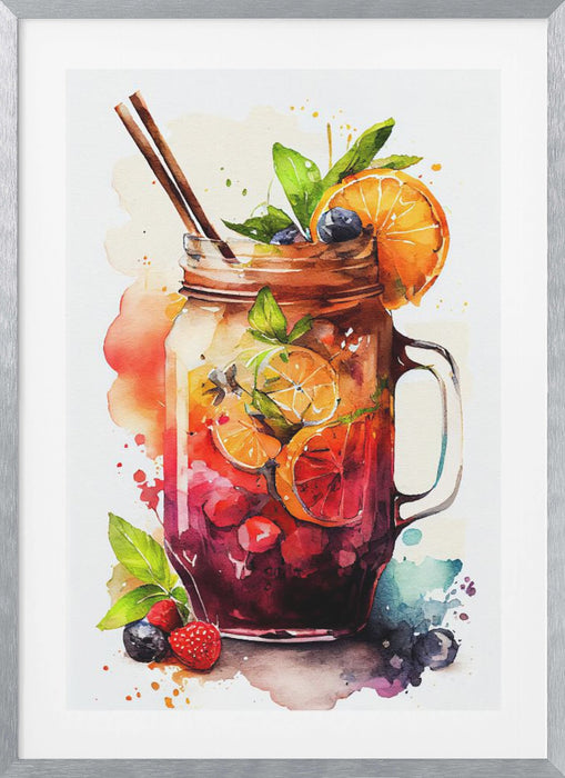 Drinks cocktail Framed Art Modern Wall Decor