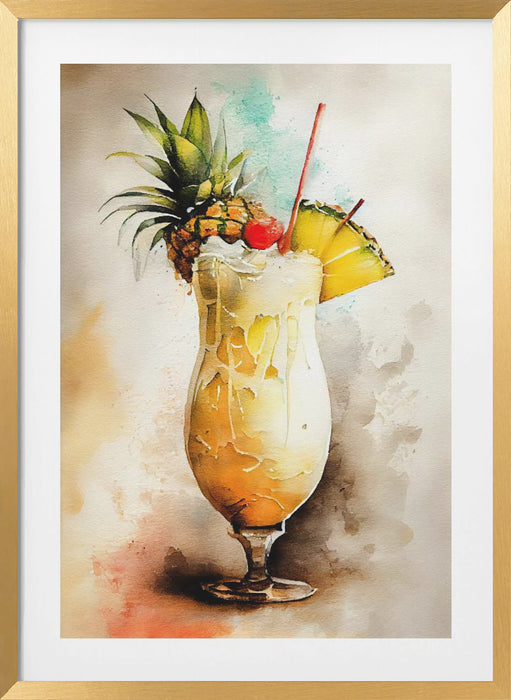 Drinks cocktail Framed Art Modern Wall Decor