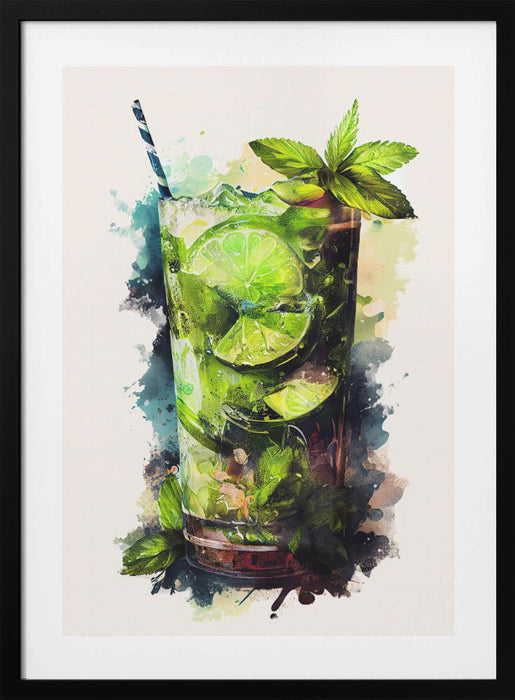 Drinks cocktail Framed Art Modern Wall Decor