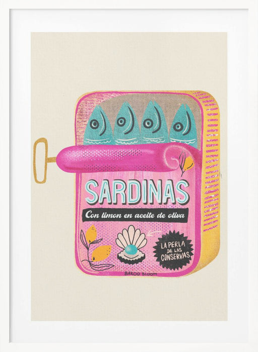 Sardines Tin Can Framed Art Wall Decor