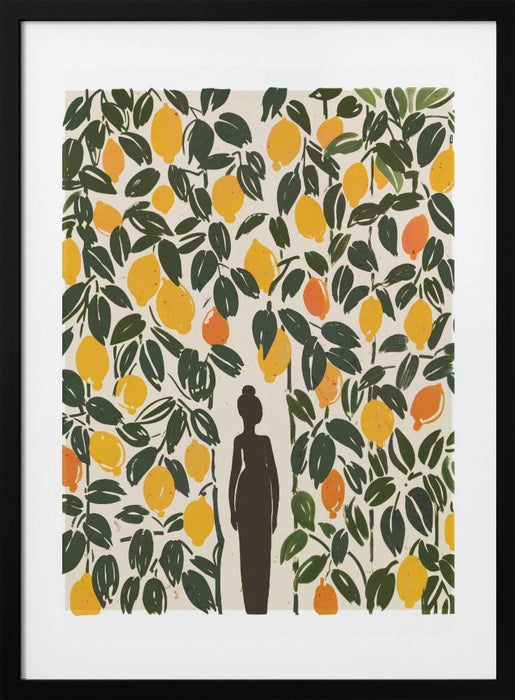 In The Lemon Garden Framed Art Modern Wall Decor