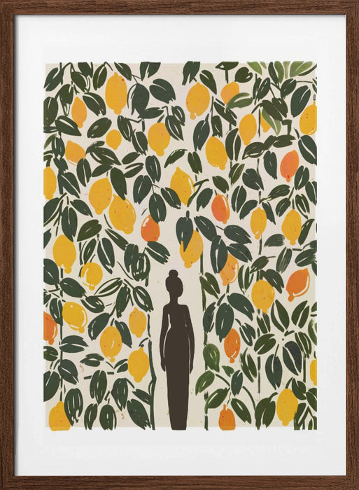 In The Lemon Garden Framed Art Modern Wall Decor