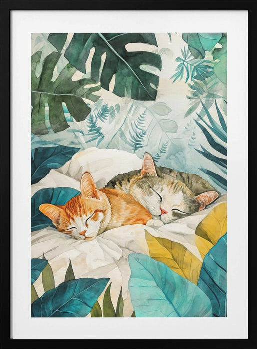 Cat&#039;s life 14 Framed Art Modern Wall Decor