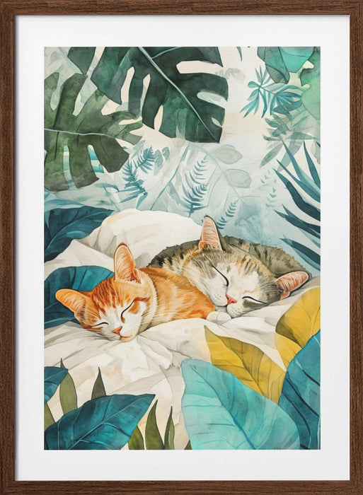 Cat&#039;s life 14 Framed Art Modern Wall Decor