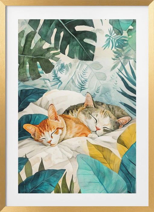 Cat&#039;s life 14 Framed Art Modern Wall Decor