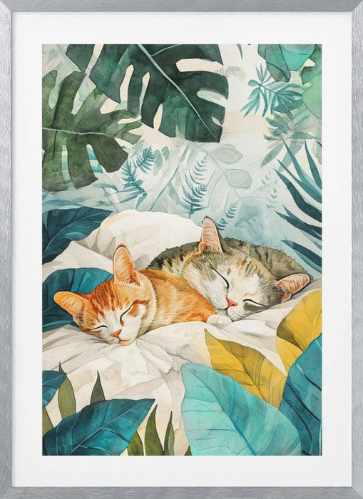 Cat&#039;s life 14 Framed Art Modern Wall Decor