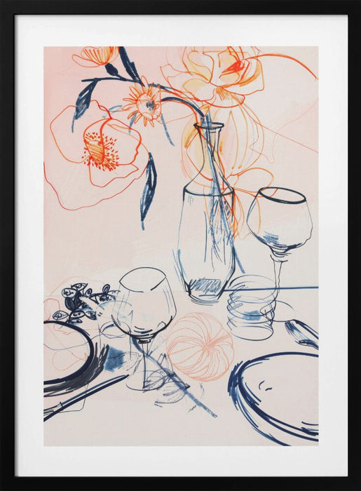 Table still life no 1 Framed Art Modern Wall Decor