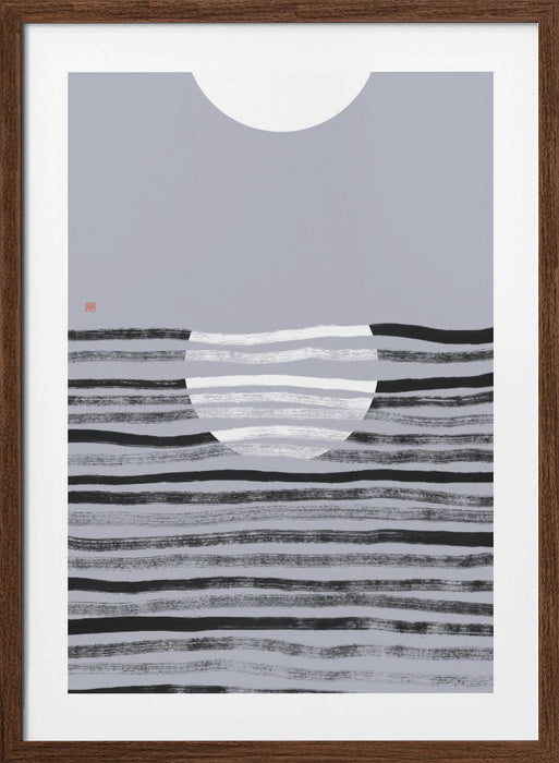 Hidden Moon N°2 | Reflection Framed Art Modern Wall Decor