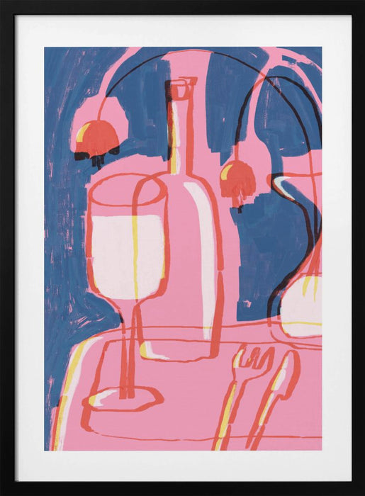 Neon Still Life No 4 Framed Art Modern Wall Decor