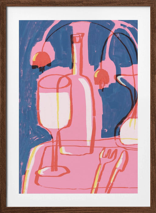 Neon Still Life No 4 Framed Art Modern Wall Decor