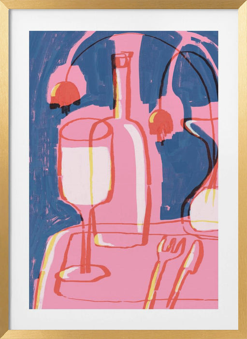 Neon Still Life No 4 Framed Art Modern Wall Decor