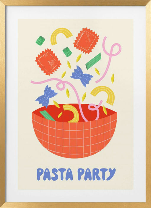 Pasta Party Framed Art Wall Decor