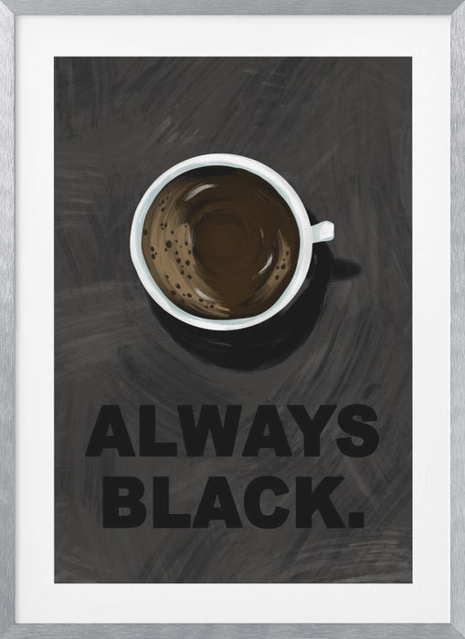 Black Coffee Framed Art Modern Wall Decor