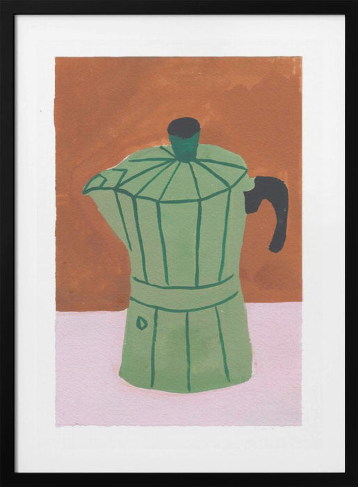 The Coffee Pot Framed Art Modern Wall Decor