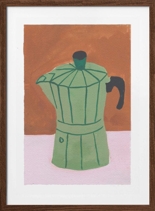 The Coffee Pot Framed Art Modern Wall Decor