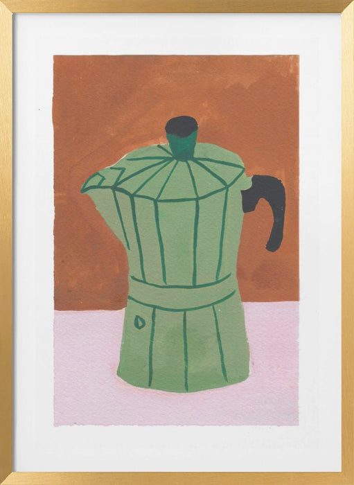 The Coffee Pot Framed Art Modern Wall Decor