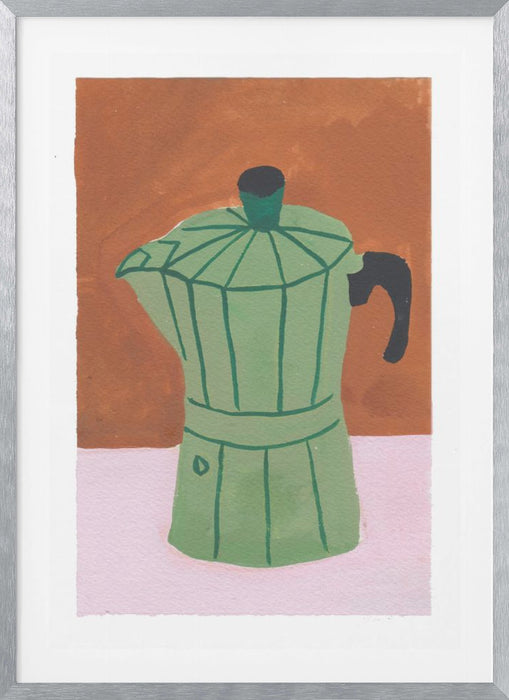 The Coffee Pot Framed Art Modern Wall Decor