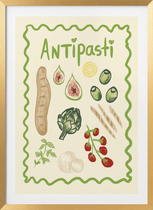 Antipasti Framed Art Modern Wall Decor