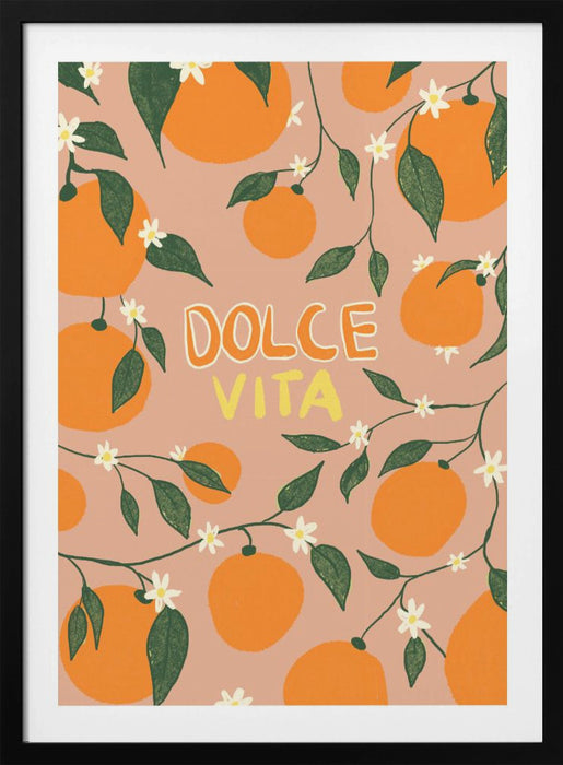 Dolce Vita &amp; Oranges Framed Art Modern Wall Decor