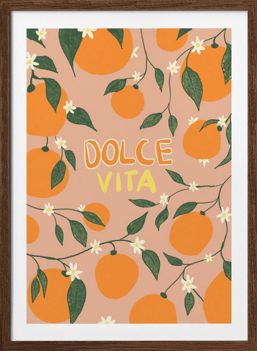 Dolce Vita &amp; Oranges Framed Art Modern Wall Decor