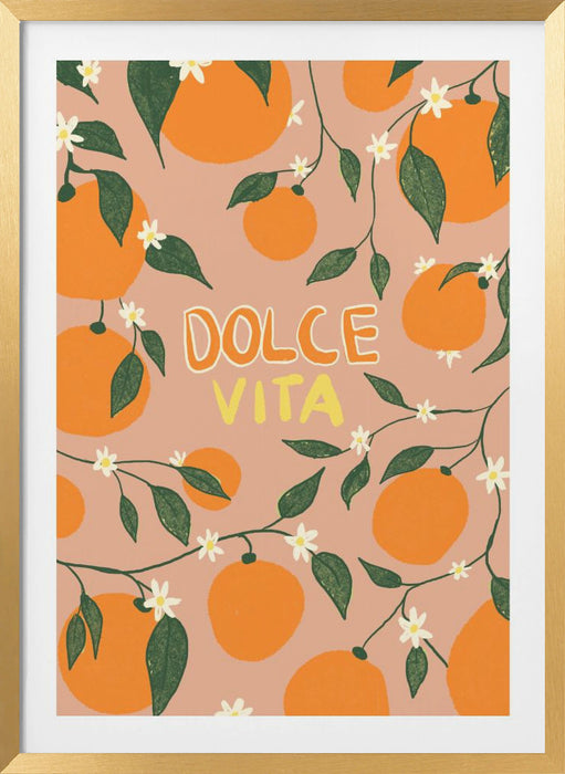 Dolce Vita &amp; Oranges Framed Art Modern Wall Decor