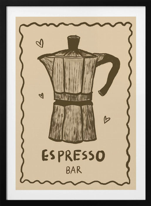 Espresso Framed Art Modern Wall Decor