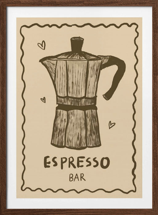 Espresso Framed Art Modern Wall Decor