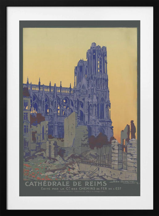 Cathédrale de Reims Framed Art Wall Decor