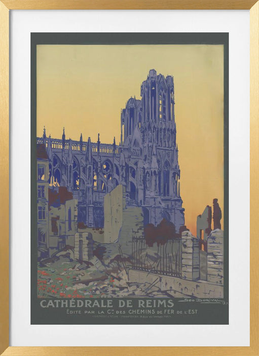 Cathédrale de Reims Framed Art Wall Decor