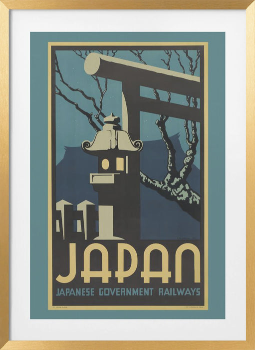 Japan - Japanese Government Railways Framed Art Modern Wall Decor