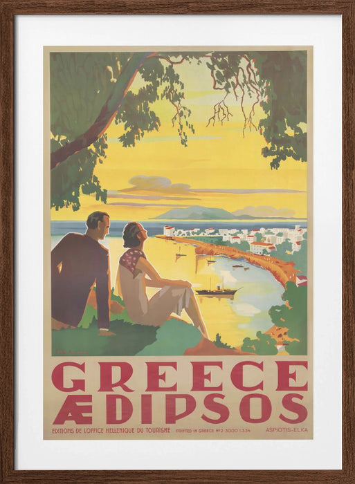 Greece Framed Art Modern Wall Decor