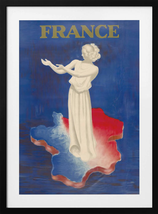 France Framed Art Modern Wall Decor