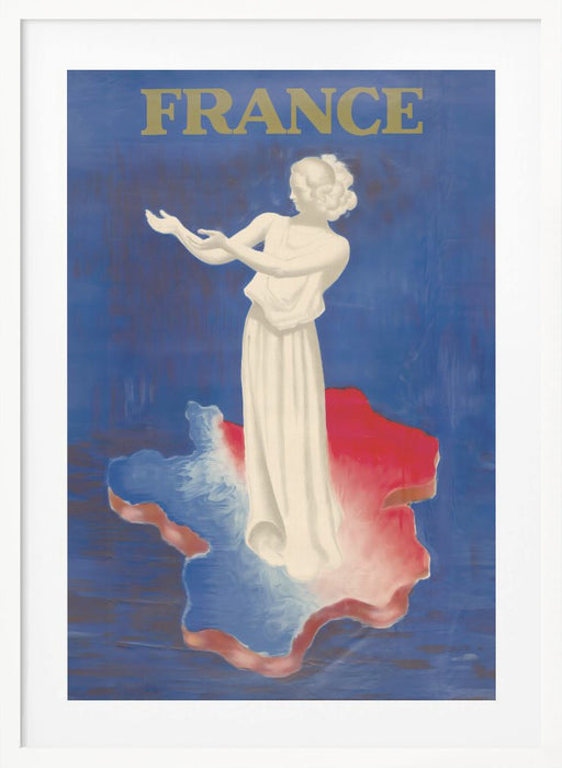 France Framed Art Modern Wall Decor