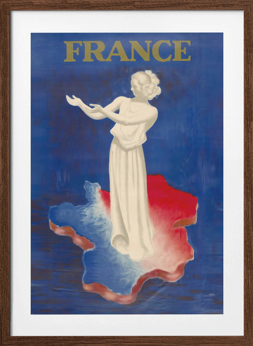 France Framed Art Modern Wall Decor