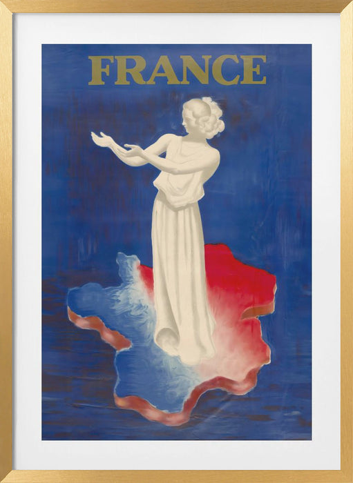 France Framed Art Modern Wall Decor