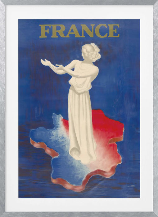 France Framed Art Modern Wall Decor