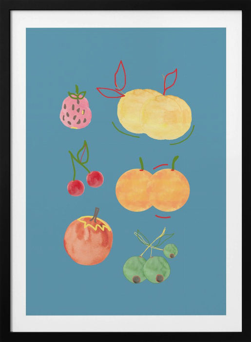 Fruit Fiesta 02 Framed Art Modern Wall Decor